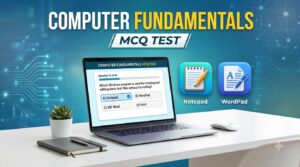 Fundamental of Computer, Notepad & WordPad MCQ Test